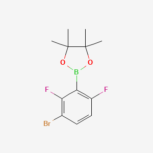 molecular formula C12H14BBrF2O2 B6318107 3-Bromo-2,6-difluorophenylboronic acid pinacol ester CAS No. 2121513-51-5