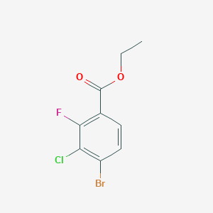 molecular formula C9H7BrClFO2 B6318130 Ethyl 4-bromo-3-chloro-2-fluorobenzoate CAS No. 1699416-52-8