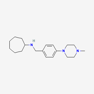 Cycloheptyl-[4-(4-methyl-piperazin-1-yl)-benzyl]-amine, 95%