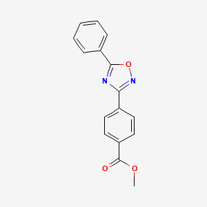 molecular formula C16H12N2O3 B6318197 4-(5-Phenyl-[1,2,4]oxadiazol-3-yl)-benzoic acid methyl ester CAS No. 340736-75-6