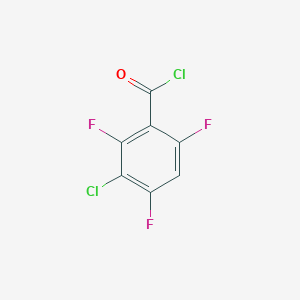 molecular formula C7HCl2F3O B6318210 3-Chloro-2,4,6-trifluorobenzoyl chloride, 95% CAS No. 174312-96-0