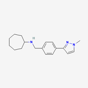 Cycloheptyl-[4-(1-methyl-1H-pyrazol-3-yl)-benzyl]-amine, 95%