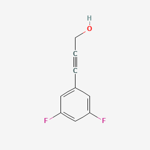 molecular formula C9H6F2O B6318236 3-(3,5-Difluoro-phenyl)-prop-2-yn-1-ol, 97% CAS No. 197239-59-1