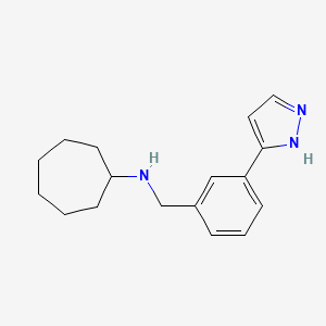 Cycloheptyl-[3-(2H-pyrazol-3-yl)-benzyl]-amine, 95%