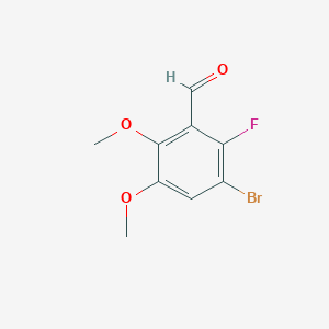 3-Bromo-2-fluoro-5,6-dimethoxybenzaldehyde