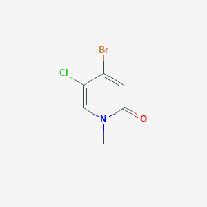 molecular formula C6H5BrClNO B6318269 4-Bromo-5-chloro-1-methylpyridin-2(1H)-one CAS No. 1785263-12-8
