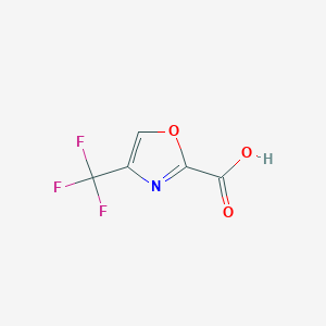 molecular formula C5H2F3NO3 B6318297 4-(Trifluoromethyl)oxazole-2-carboxylic acid CAS No. 1211580-23-2