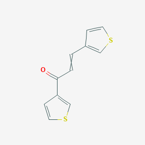 molecular formula C11H8OS2 B063183 1,3-Di(3-thienyl)prop-2-en-1-one CAS No. 194469-38-0