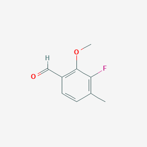 molecular formula C9H9FO2 B6318317 3-Fluoro-2-methoxy-4-methylbenzaldehyde CAS No. 1779934-93-8