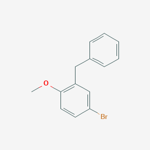 molecular formula C14H13BrO B6318359 2-Benzyl-4-bromo-1-methoxybenzene CAS No. 41876-52-2