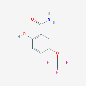 molecular formula C8H6F3NO3 B6318370 2-Hydroxy-5-(trifluoromethoxy)benzamide CAS No. 129644-59-3
