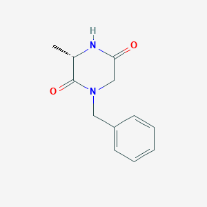 molecular formula C12H14N2O2 B6318375 (S)-1-Benzyl-3-methylpiperazine-2,5-dione CAS No. 132871-10-4