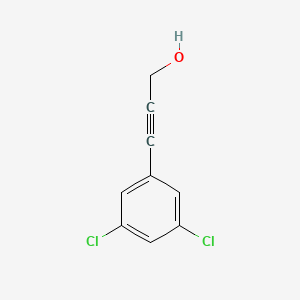 molecular formula C9H6Cl2O B6318381 3-(3,5-Dichloro-phenyl)-prop-2-yn-1-ol, 97% CAS No. 220707-99-3