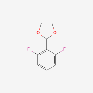 molecular formula C9H8F2O2 B6318386 2-(2,6-Difluorophenyl)1,3-dioxolane CAS No. 467442-18-8