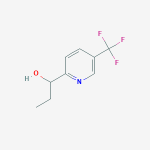 molecular formula C9H10F3NO B6318394 1-[5-(Trifluoromethyl)-2-pyridyl]-1-propanol CAS No. 1595889-36-3
