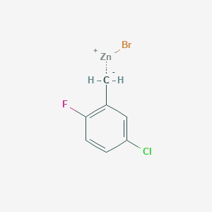 5-Chloro-2-fluorobenzylzinc bromide, 0.50 M in THF
