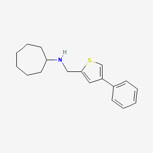 Cycloheptyl-(4-phenyl-thiophen-2-ylmethyl)-amine, 95%