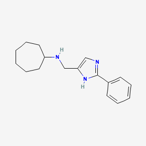 Cycloheptyl-(2-phenyl-3H-imidazol-4-ylmethyl)-amine, 95%