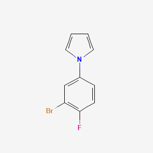 molecular formula C10H7BrFN B6318424 1-(3-Bromo-4-fluorophenyl)-1H-pyrrole CAS No. 1565984-98-6