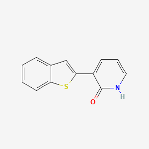 molecular formula C13H9NOS B6318443 3-[Benzo(b)thiophen-2-yl]-2-hydroxypyridine, 95% CAS No. 1027298-22-1