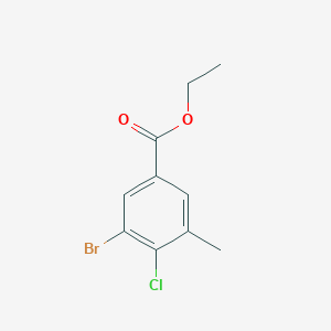 molecular formula C10H10BrClO2 B6318475 Ethyl 3-bromo-4-chloro-5-methylbenzoate CAS No. 1564628-51-8