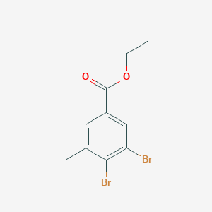 molecular formula C10H10Br2O2 B6318480 Ethyl 3,4-dibromo-5-methylbenzoate CAS No. 1565049-33-3