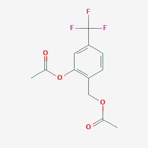 2-(Acetyloxy)-4-(trifluoromethyl)benzyl acetate