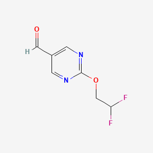 molecular formula C7H6F2N2O2 B6318486 2-(2,2-二氟乙氧基)嘧啶-5-甲醛 CAS No. 1565712-50-6