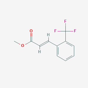 molecular formula C11H9F3O2 B6318493 trans-Methyl 2-(trifluoromethyl)cinnamate, 98% CAS No. 157518-53-1