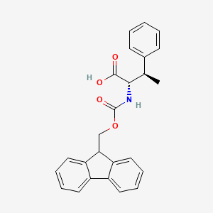 molecular formula C25H23NO4 B6318513 (2S,3R)-2-((((9H-Fluoren-9-yl)methoxy)carbonyl)amino)-3-phenylbutanoic acid CAS No. 321524-83-8