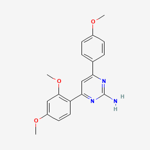 4-(2,4-Dimethoxyphenyl)-6-(4-methoxyphenyl)pyrimidin-2-amine