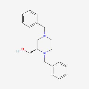 molecular formula C19H24N2O B6318549 (S)-(1,4-Dibenzylpiperazin-2-yl)methanol CAS No. 934676-66-1