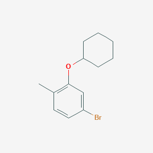 molecular formula C13H17BrO B6318552 1-Bromo-3-cyclohexyloxy-4-methylbenzene CAS No. 1369833-16-8