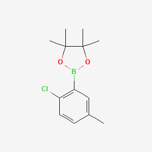 molecular formula C13H18BClO2 B6318570 2-(2-Chloro-5-methylphenyl)-4,4,5,5-tetramethyl-1,3,2-dioxaborolane CAS No. 2246825-67-0