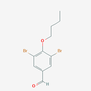 molecular formula C11H12Br2O2 B6318606 3,5-Dibromo-4-butoxybenzaldehyde CAS No. 1134336-37-0