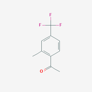 molecular formula C10H9F3O B6318662 1-(2-Methyl-4-(trifluoromethyl)phenyl)ethan-1-one CAS No. 1600353-68-1