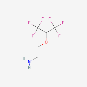 molecular formula C5H7F6NO B6318670 2-(Hexafluoropropoxy)ethyl amine CAS No. 1592984-64-9