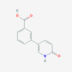 molecular formula C12H9NO3 B6318679 5-(3-Carboxyphenyl)-2-hydroxypyridine, 95% CAS No. 819870-80-9