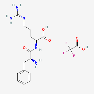 molecular formula C17H24F3N5O5 B6318691 H-Phe-Arg-OH trifluoroacetate CAS No. 30611-48-4