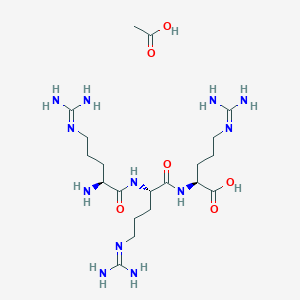 molecular formula C20H42N12O6 B6318714 H-Arg-Arg-Arg-OH Acetate CAS No. 733024-60-7