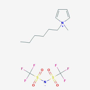 molecular formula C13H20F6N2O4S2 B6318727 1-Hexyl-1-methylpyrrolidinium bis(trifluoromethylsulfonyl)imide;  99% CAS No. 380497-19-8