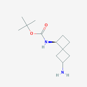 molecular formula C12H22N2O2 B6318785 t-Butyl N-[(1S,4R,6R)-2-aminospiro[3.3]heptan-7-yl]carbamate CAS No. 1682624-72-1