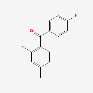 molecular formula C15H13FO B6318838 (2,4-Dimethyl-phenyl)-(4-fluoro-phenyl)-methanone, 97% CAS No. 837-61-6