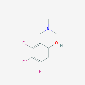 molecular formula C9H10F3NO B6318844 6-Hydroxy-2,3,4-trifluoro-N,N-dimethylbenzylamine;  98% CAS No. 704884-80-0