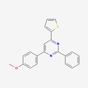 2-Phenyl-4-(4-methoxyphenyl)-6-(2-thienyl)pyrimidine