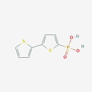 molecular formula C8H7O3PS2 B6318854 alpha-Bithiophene-2-phosphonic acid CAS No. 1094454-33-7