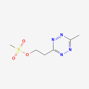 molecular formula C6H10N4O3S B6318909 Methyltetrazine-OMs (methanesulfonate), 95% CAS No. 1616736-04-9