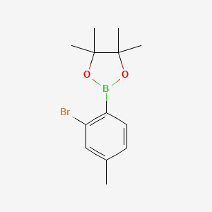 molecular formula C13H18BBrO2 B6318937 2-Bromo-4-methylphenylboronic acid pinacol ester CAS No. 1595077-97-6