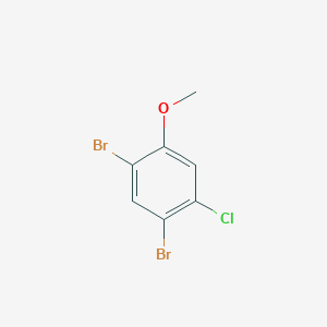 molecular formula C7H5Br2ClO B6318972 1,5-Dibromo-2-chloro-4-methoxybenzene CAS No. 174913-38-3