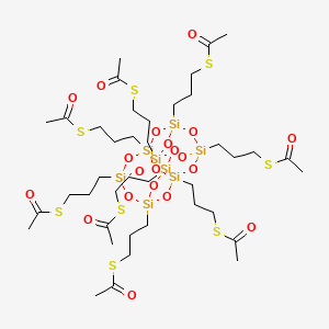 molecular formula C40H72O20S8Si8 B6318980 Octakis(3-thioacetopropyl)octasilsesquioxane CAS No. 1325104-09-3